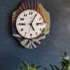 Horloge pendule murale vintage silencieuse verticale Trophy
