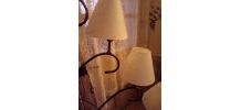LAMPADAIRE FER FORGE 5 LAMPES
