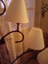 LAMPADAIRE FER FORGE 5 LAMPES