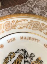 Assiette Jubilé Argent 1952/1977 - Elisabeth II - Numérotée