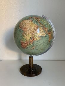 Globe vintage 1950 terrestre allemand Colomb - 38 cm