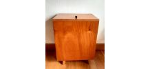 Coffre à jouet en bois vintage 1950 
