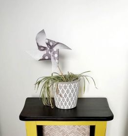 Chevet vintage relooké