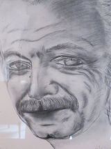 PORTRAIT GEORGES BRASSENS SIGNE LAVAUBE