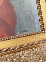PEINTURE CHIEN DANS CADRE