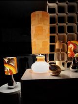 Paire de Lampes de table ou chevets Motifs Seventies