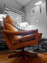Ensemble Lounge chair Soda Galvano/Lied Mobler, Norvège 1970