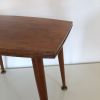 Table vintage 1960 basse anglaise bois laiton coffee table -