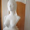 Grand buste Marianne H:64cm B. Bardot en plâtre