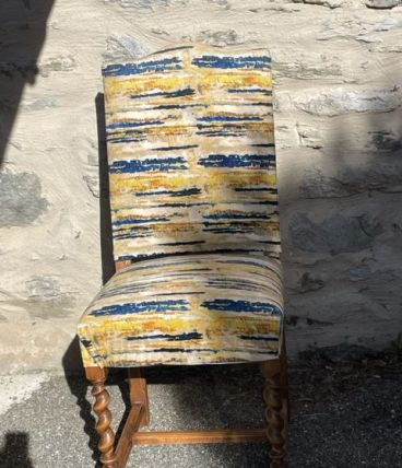 6 Chaises style louisXIII relouqué