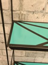 Etagere style string 1960 motif geometrique 49x48x17. Fixati