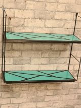 Etagere style string 1960 motif geometrique 49x48x17. Fixati