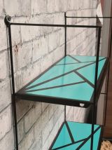 Etagere style string 1960 motif geometrique 49x48x17. Fixati