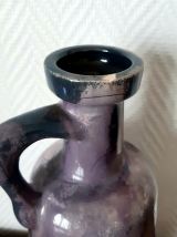 Vase bouteille en céramique craquelée vintage 