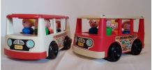 Fisher Price "Mini Bus" Lot de 2