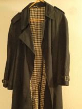 Imperméable bleu foncé homme vintage de style