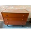 Commode Teck 3 tiroirs  1960