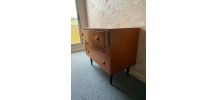 Commode Teck 3 tiroirs  1960