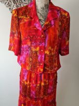 Ensemble Vintage jupe+chemise/Tunique 