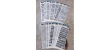 15 planches mecanorma lettres et chiffres