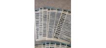 15 planches mecanorma lettres et chiffres