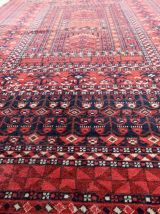 Tapis vintage Turkmène Hachli fait main, 1C1055
