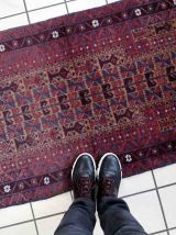 Tapis vintage Afghan Baluch fait main, 1C1059