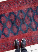 Tapis vintage Afghan Baluch fait main, 1C1060