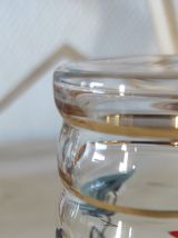 Verre art déco décor style Miro