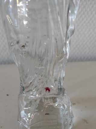 Bouteille en verre vierge marie 