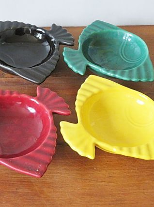 SERVICE A APERITIF POISSONS VINTAGE