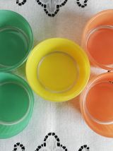 Suite de 5 ramequins aux couleurs pop