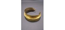 Bracelet torque en laiton