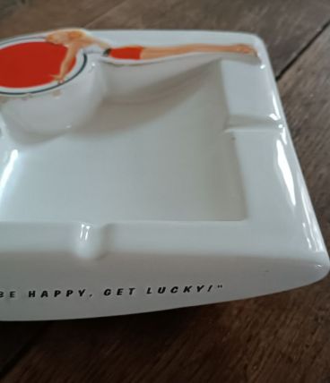 Grand cendrier Lucky Strike céramique Jars