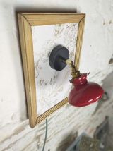 Applique avec opaline rouge