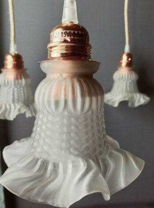 Suspension tulipes en verre