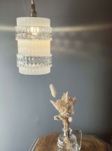 Suspension verre blanc et transparent