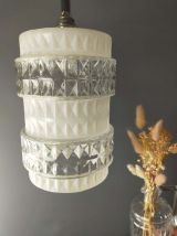 Suspension verre blanc et transparent