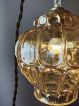 Baladeuse bulbe cristal doré