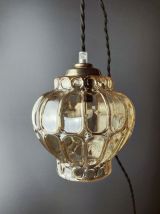 Baladeuse bulbe cristal doré