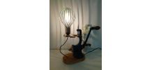 Lampe d'ambiance recyclage vintage "HACHOIR"