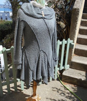 ROBE JS MILLENIUM T 40 GRIS QUASI NEUF MOHAIR 