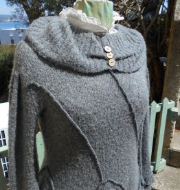 ROBE JS MILLENIUM T 40 GRIS QUASI NEUF MOHAIR 