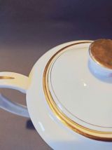 Cafetière porcelaine blanche liseret or Porcelaine