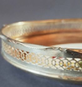 Corbeille à pain ou à fruits métal et céramique