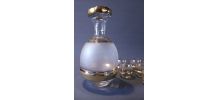 Carafe à liqueur et ses 7 verres