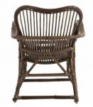 Chaise à Bascule en Rotin Marron