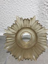 Globe tulipe en verre vintage
