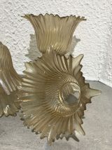 Globe tulipe en verre vintage