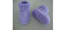 Chaussons bébé 6 mois Faits main NEUFS